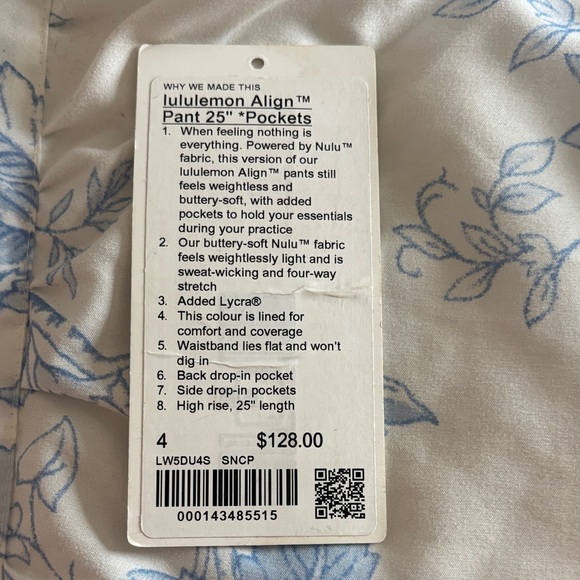 Lululemon Athletica Align Pant 25" - Sonic Pink (with pockets) - Picture 1 of 5